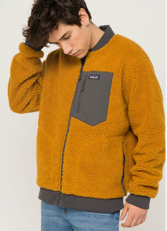 Patagonia Men s Retro X Bomber Wren Gold Fleece Jacket Small eBay