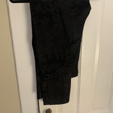 Ralph Lauren Purple Label Silk Jacquard Formal Pants Side Tab 33x29