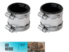 No Hub Coupling, Schedule-40, 1-1/2" 1-1/2" D, PVC - Fernco 14112 (2-PACK)