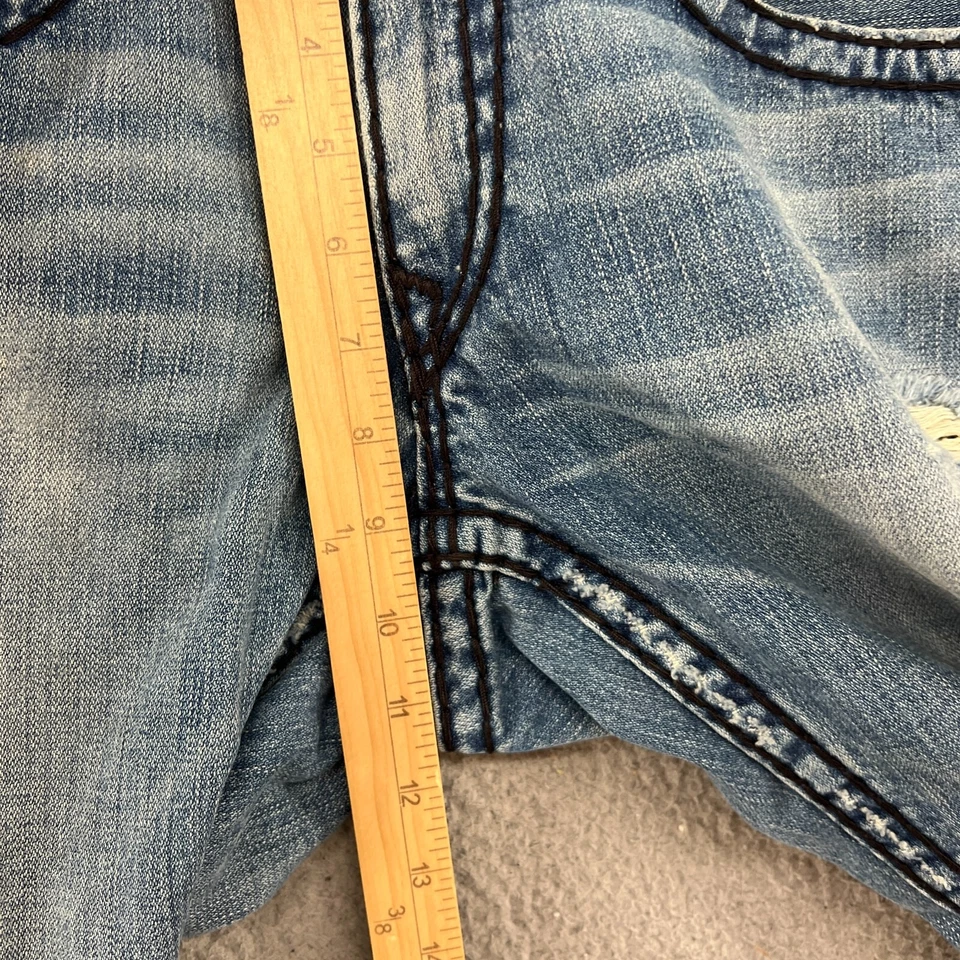 True Religion Jeans Mens 31X30 Ricky Super T Straight Leg Light Wash Pants - Image 4 of 4