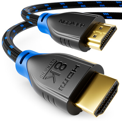 0,5m 8K HDMI Kabel 2.1 UHD 48G 8K@60Hz 4K@120Hz 1080p@240Hz HDR eARC Dolby PS5