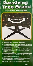 360 Degree Revolving Christmas Tree Stand for Artificial Trees Up to 7.5 ft NOS