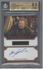 2024 HOUSE OF THE DRAGON GAVIN SPOKES AUTOGRAPH RELIC CARD GEM MT BGS 9.5/AU 10
