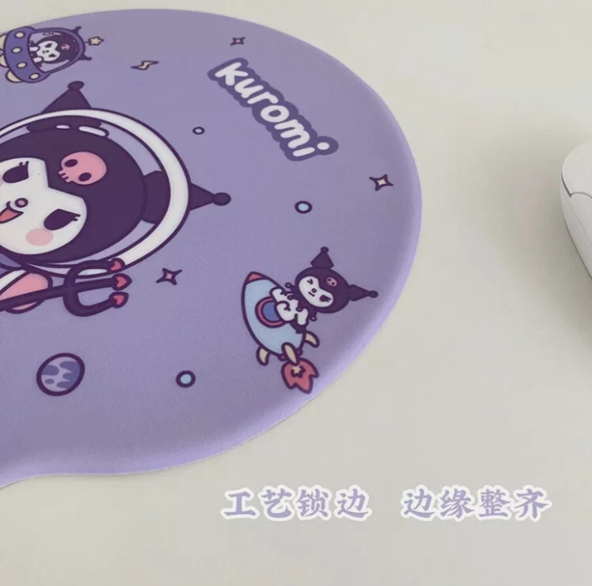 Purple Cute Kuromi Mouse Pad Wrist Rest Mat Non-Slip Hand Rest Silicon Mouse Pad - Image 3 of 4