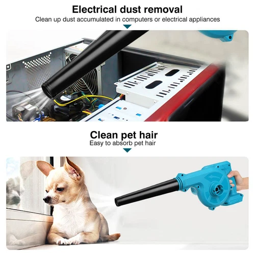 Cordless Leaf Blower Electric Handheld Dust Cleaner w/ Charger & Tube +2 Battery - Picture 9 of 25