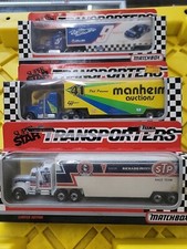 Matchbox super star transporter NASCAR 1990's lot of 3 Please look at pictures.