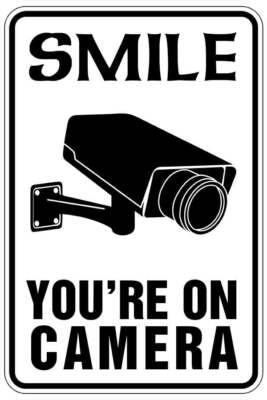 ANLEY 7 In. X 10 In. Smile You're On Camera Sign - - Video Surveillance - Foto 11