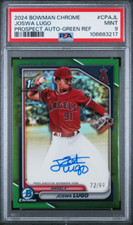 2024 Bowman Chrome Prospect Auto Joswa Lugo True Green /99 - 1st Bowman - PSA 9