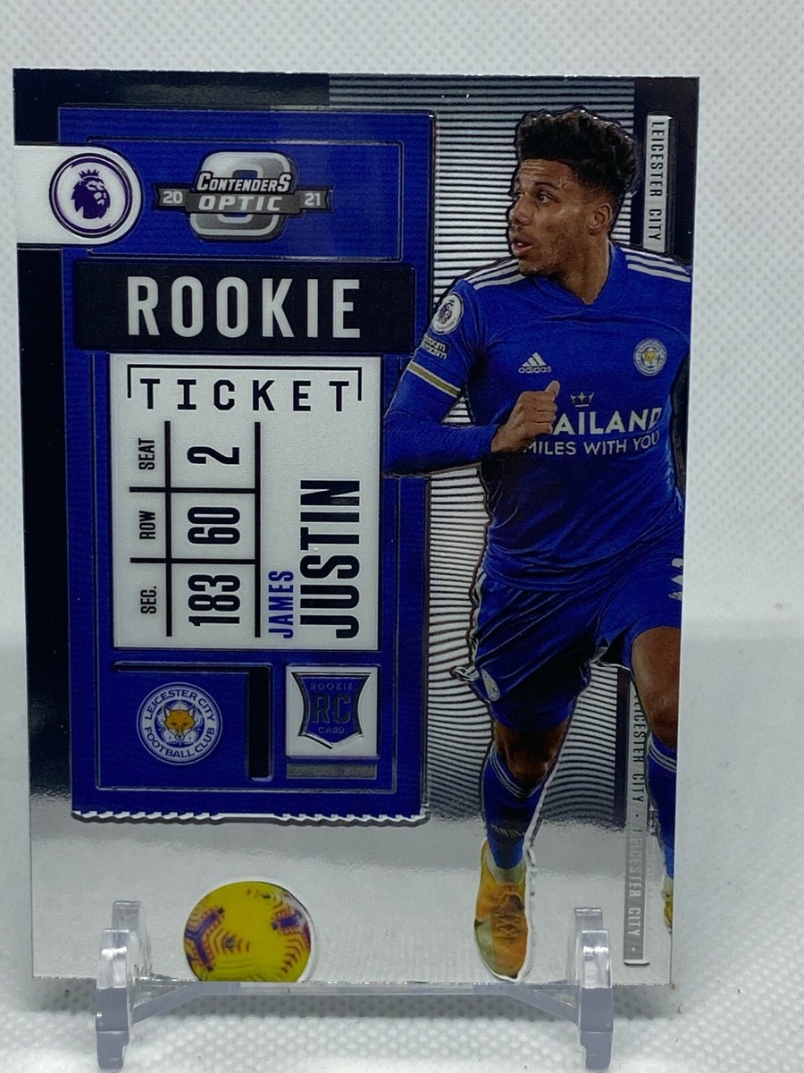 PANINI サッカーカード CHRONICLES CONTENDERS OPTIC PRIZM JAMES JUSTIN LEICESTER CITY 17/23 #5 送料無料 中古 IT1 2020-21 Panini Chronicles Contenders Optic James Justin