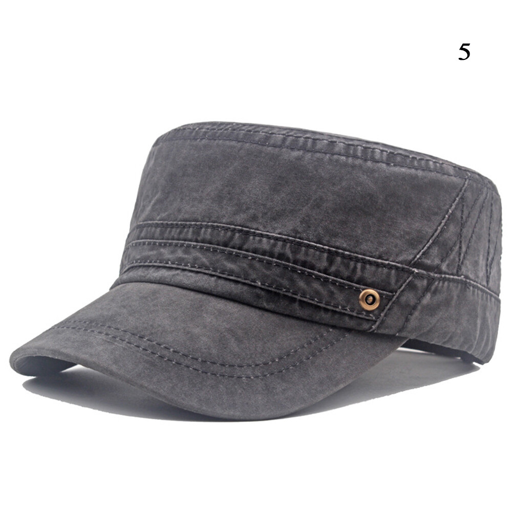 APL Cappellino Solido Militare Cappelli Piatti Cilindro Tappi Lavati Classico 18