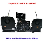 CPU VGA FAN Heatsink For CLEVO X170KN X170KM X170KM-G RTX30 6-31-X17KN-100 101