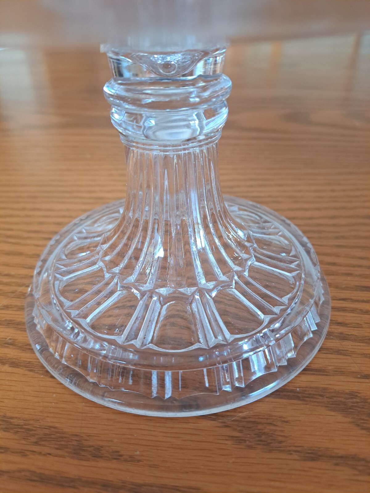 Pattern  Clear Glass Heavy Pressed Glass Pedestal Compote Centerpiece Fruit Bowl