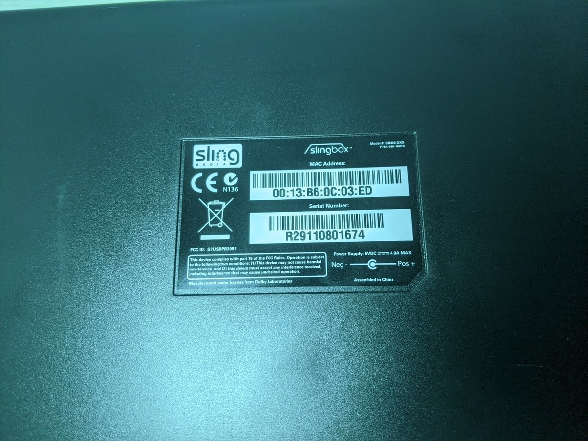 NO CABLES! * NEW Sling Box Media SlingBox PRO-HD Model SB300-XXX