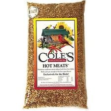 Cole's Hot Meats Wild Bird Seed - Sunflower Meats with Hot Chilies, 20lb Bag