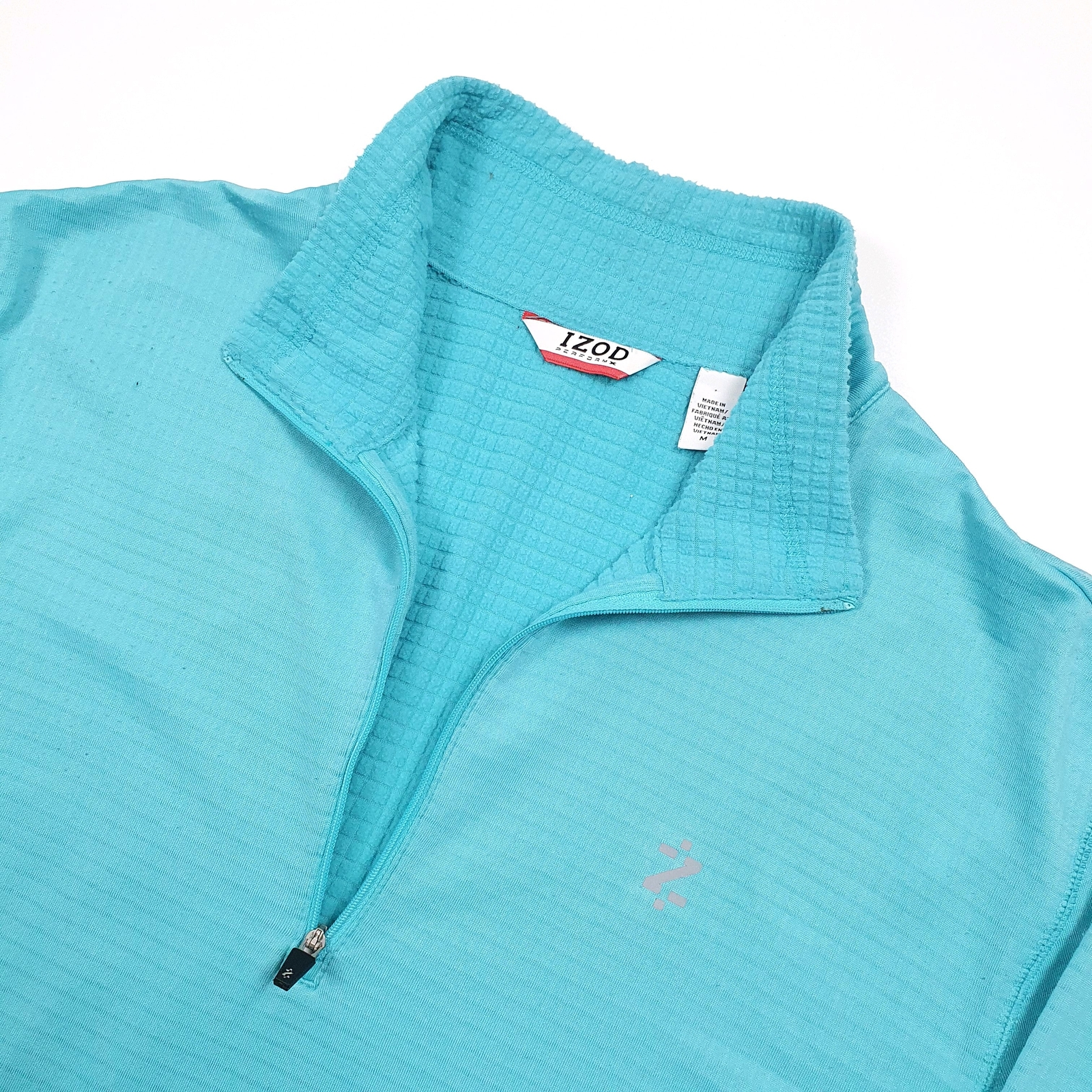Mens IZOD PerformX Polyester 1/4 Quarter Zip Fleece Jumper M image 2