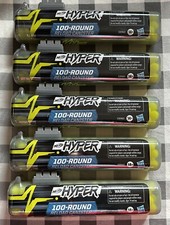 New - Lot Of 5 - NERF Hyper 100 Round Refill Canisters - 500 Rounds Total