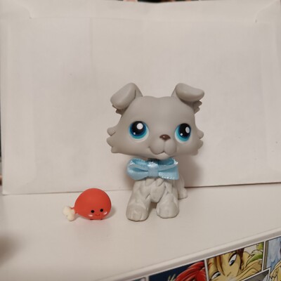Petshop 363 Authentic Chien Colley Collie dog LPS Hasbro 2007