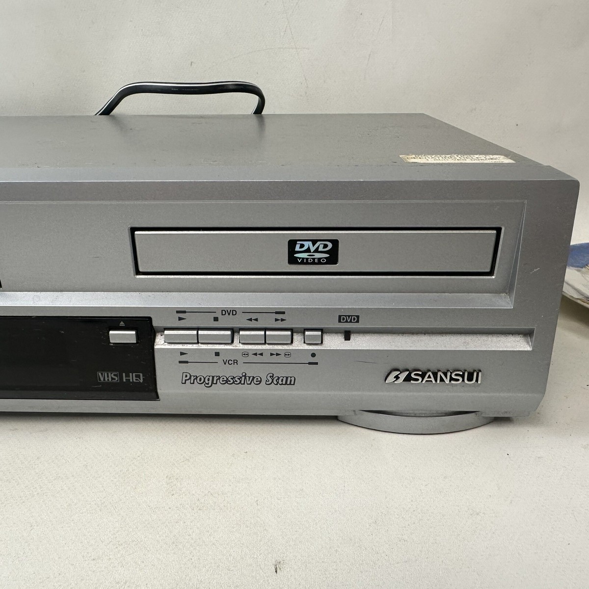 Sansui VRDVD4100 VHS DVD Combo Player Tested Works No Remote