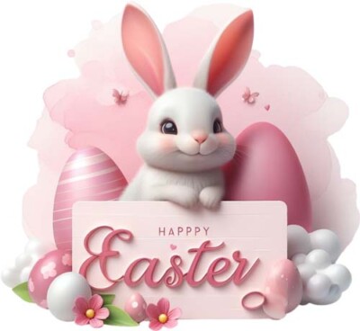 Ostern Cartoon Hase Kaninchen Kinder Wandbild Schlafzimmer Vinyl Aufkleber Abziehbild 6 Größen