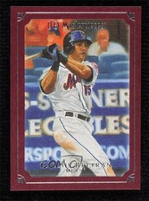 2007 UD Masterpieces Pinot Red Frame 62/75 Carlos Beltran #50 9ca