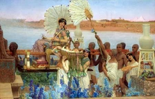 The Finding of Moses Painting by Sir Lawrence Alma-Tadema Reproduction