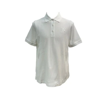 Burberry T-shirt col polo à logo en boîte blanc 8052654 152324268 [U] - Photo 1/2