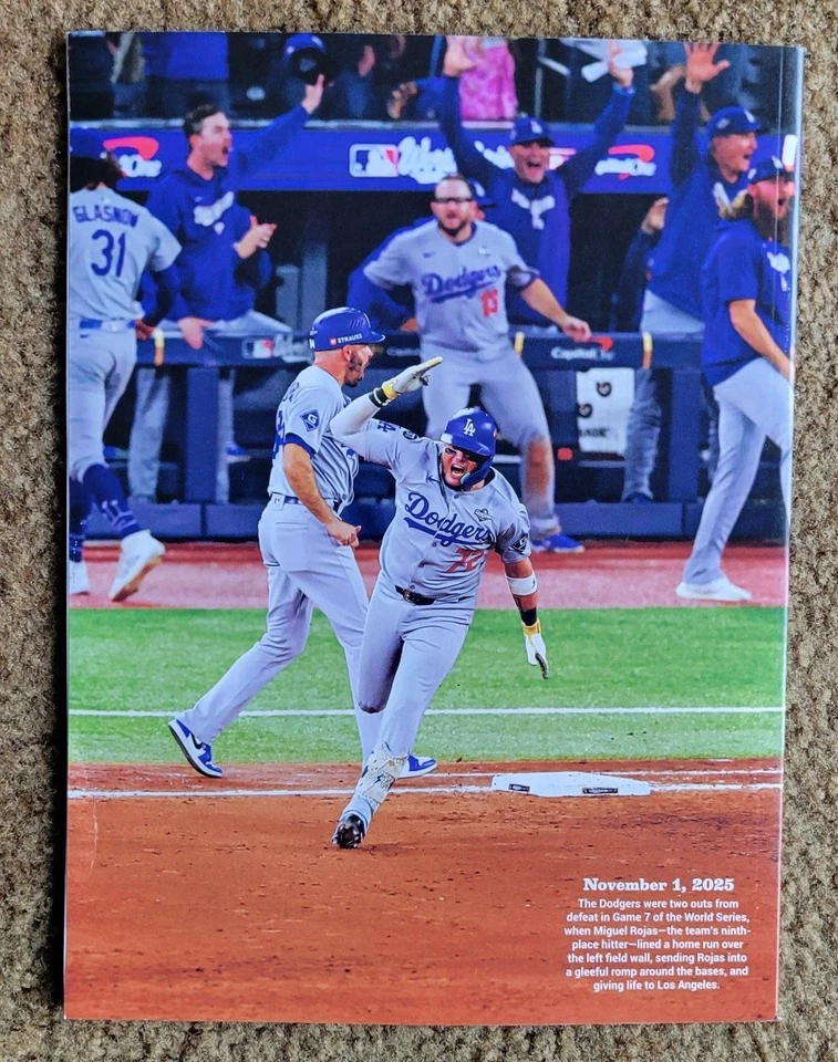 Los Angeles Times Dodgers 2025 World Series Champions Commemorative Back-To-Back - Image 2 of 4
