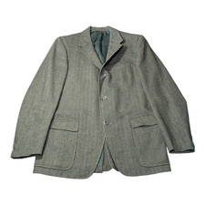 Men's 4 Sears Olive Vintage Blazer Coat 21in W 31in L We Believe Its 40-42 Reg