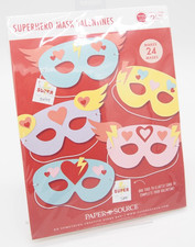MASCARILLA DE SUPERHÉROE Paper Source Barnes & Noble kit artesanal de San Valentín fácil nuevo