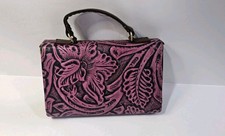 Hand Tooled Vegan Leather Purse