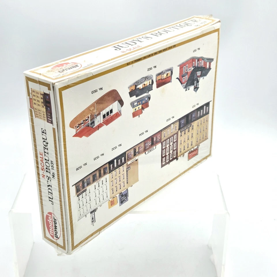 Model Power 1531 N Scale Judy's Boutique Sealed Model Building Kit W Germany New - Image 4 of 4