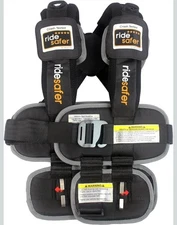 RideSafer Delight Portable Car Seat Small Black, Lightweight, Compact