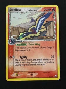 Swellow (Delta Species) 40/101 Dragon Frontiers Reverse Holo Stamped