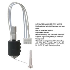 3D Printer Nozzle Wear Resist 0.8mm Integrated Nozzle 2Pcs For PLA ABS PETG TPU
