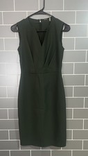 ELIE TAHARI VERNON DRESS GREEN FOREST  Sleeveless Sz 0 MSRP $398 NWT 