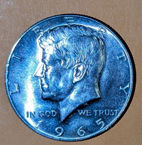 1965 (P) Kennedy Half Dollar About Uncirculated 40% Silver
