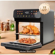 Large-capacity smart air fryer, fully automatic operation, suitable for home use