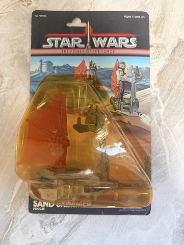 Vintage 1984 Star Wars POTF One Man Sand Skimmer Carded Figure Vehicle MOC