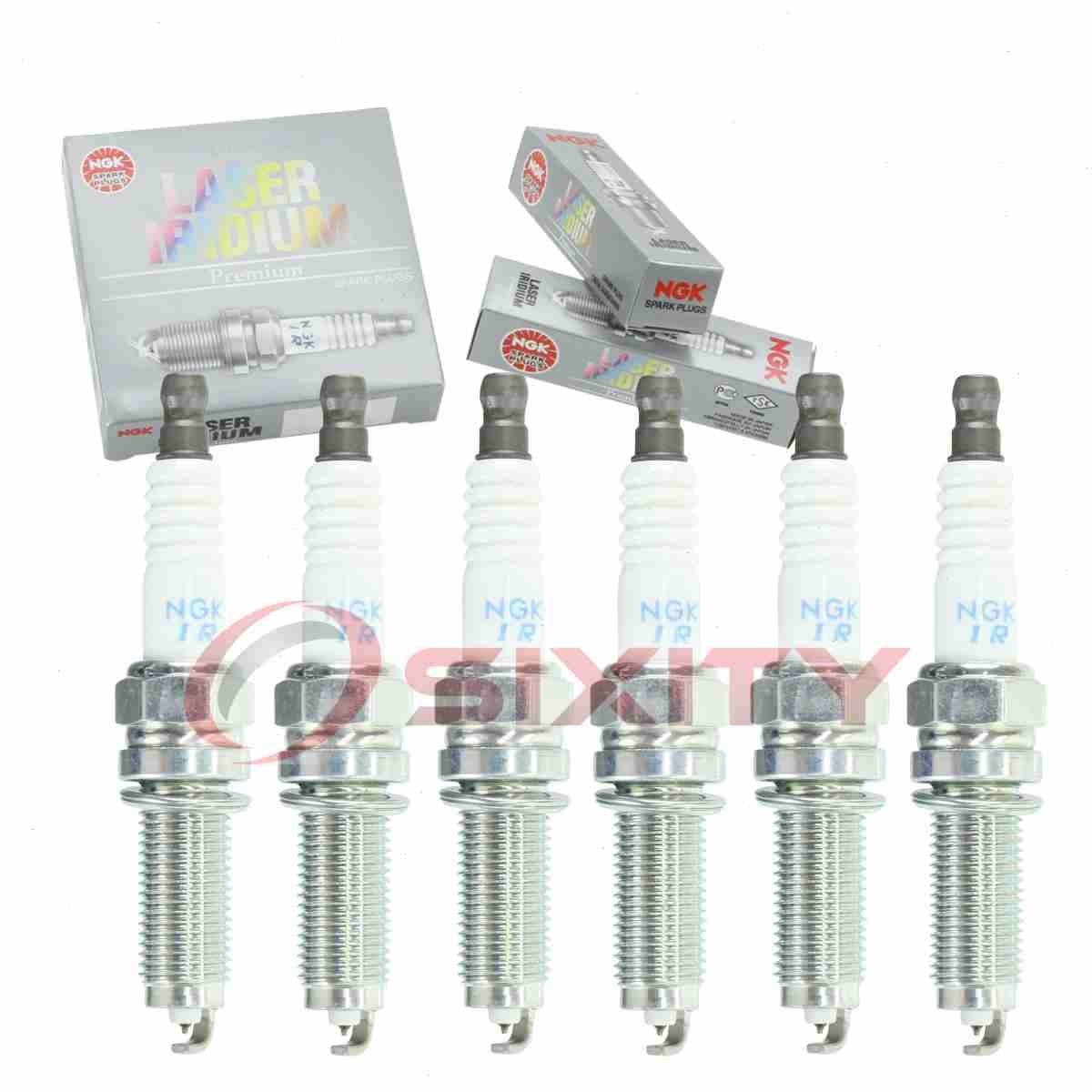 6 pc NGK Laser Iridium Spark Plugs for 2018-2020 Jeep Wrangler 3.6L V6 mo