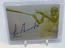 2015 Topps Tribute Auto Luis Gonzalez Printing Plate Auto 1/1
