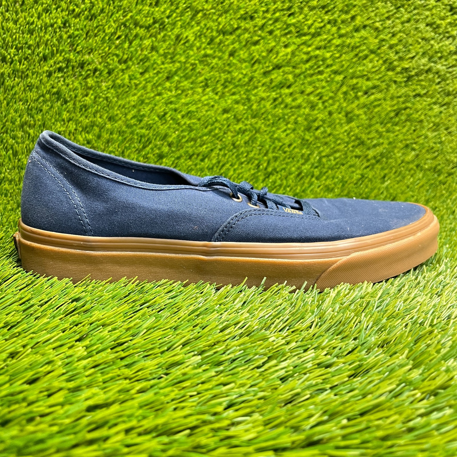 Vans Authentic Mens Size 11.5 Blue Gum Walking Skateboard Shoes Sneakers