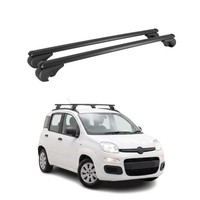 DachträGer GrundträGer FüR Fiat Panda III 2012-2026 TÜV Aluminium Schwarz 2Tlg