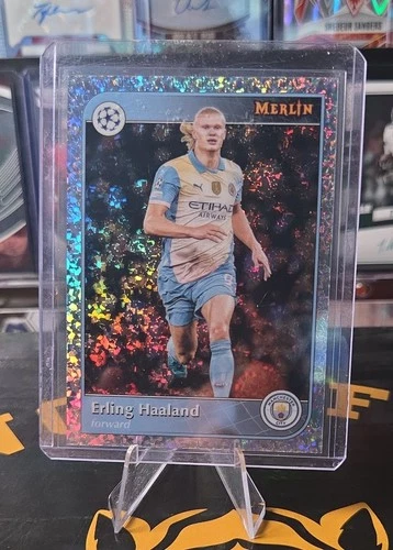 2024-25 Topps Merlin Uefa Club Competitions - Erling Haaland #73 Mini-Diamond...