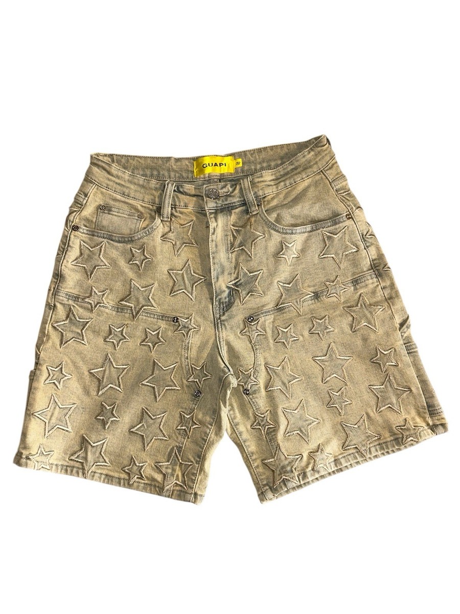 Guapi Double Knee Star Jorts Size 32 Shorts