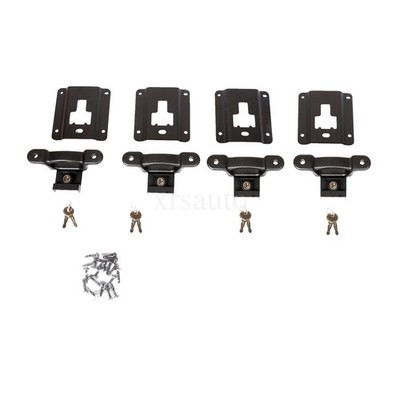 4Pcs Truck Bed Tie Down Anchors Brackets & Box Link Cleats For Ford F150/250/350
