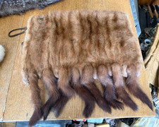 Vintage Mink Fur Muff with Tails and Feet