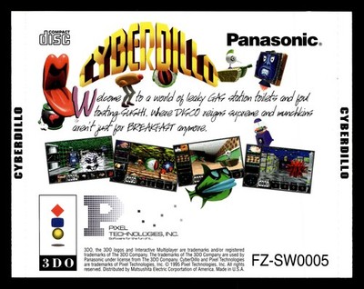 Cyberdillo (3DO) *REAR CASE ARTWORK INLAY ONLY**
