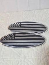 9 inch For Ford F150 F250 Edge FRONT GRILLE TAILGATE US Flag Oval Badge NEW