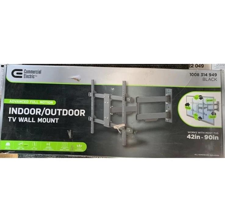 Commercial Electric Indoor/Outdoor Full Motion TV Wall Mount for 42 in. - 90 in