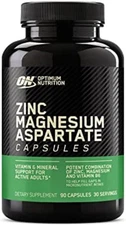 Lot of 2 - Optimum Nutrition Zinc Magnesium Aspartate 90ct EXP: 01/2026